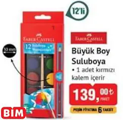 FABER CASTELL BÜYÜK BOY SULUBOYA FABER CASTELL BÜYÜK BOY SULUBOYA